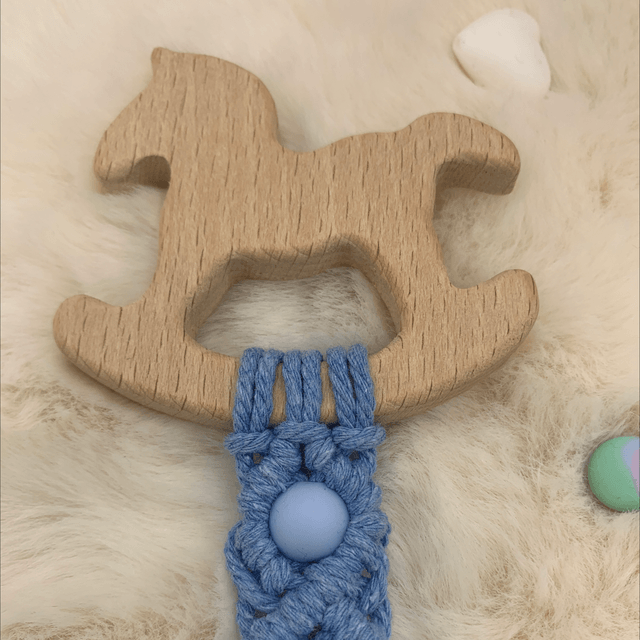 Anneaux dentitions bleu 
