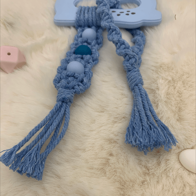 Anneaux dentitions bleu 