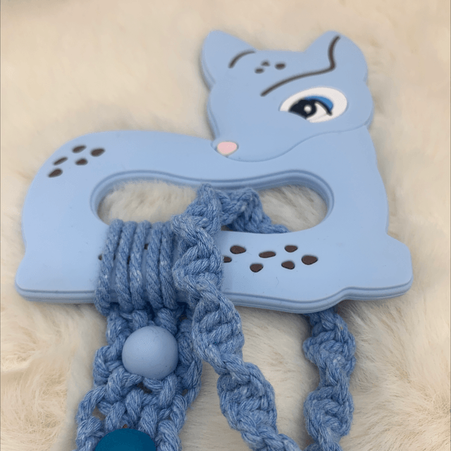 Anneaux dentitions bleu 
