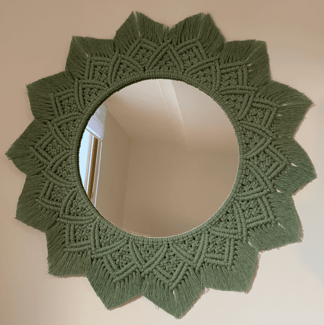 Miroir vert olive 
