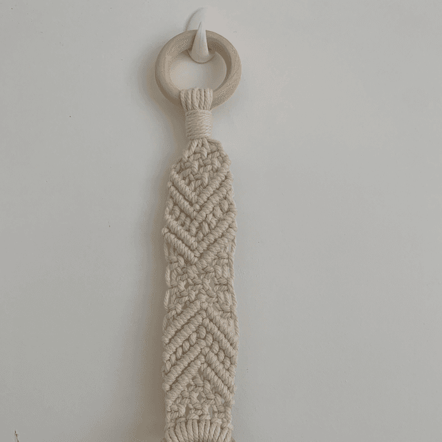 Porte-serviettes à vaisselle en macramé